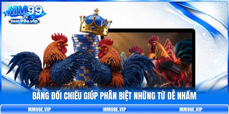 Bảng đối chiếu giúp phân biệt những từ dễ nhầm